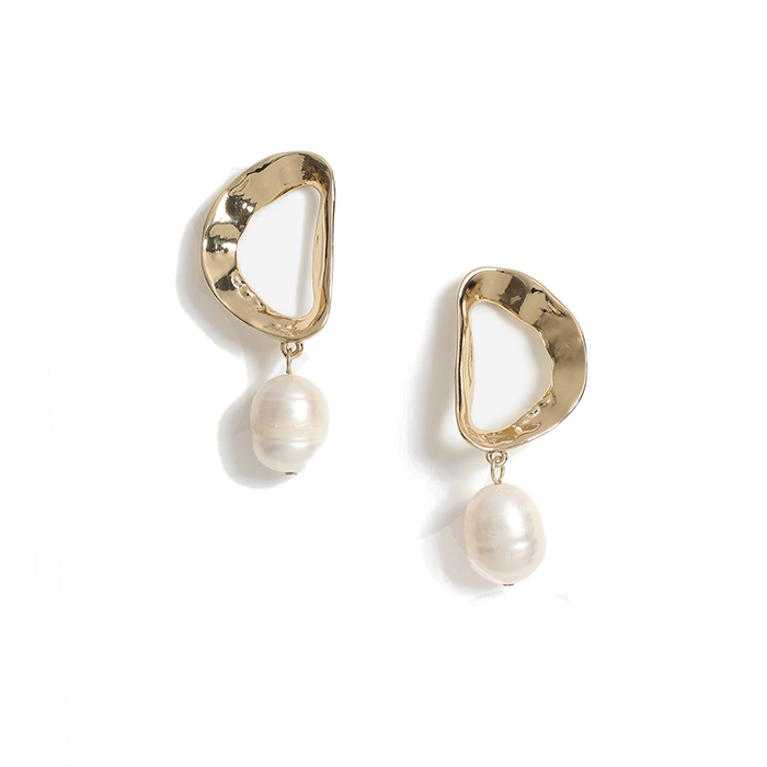 Organic Pearl Drop Earrings - Oxford Street