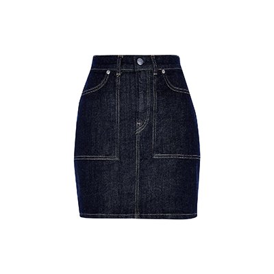 Dua Lipa Dark Blue Denim Skirt - Oxford Street