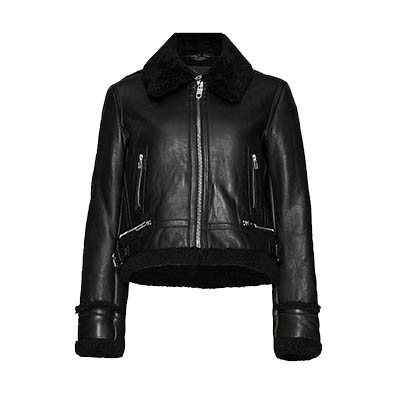 Maje Barton Leather Jacket - Oxford Street