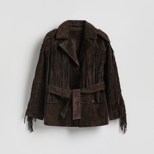 Brown Suede Fringe Jacket | Oxford Street