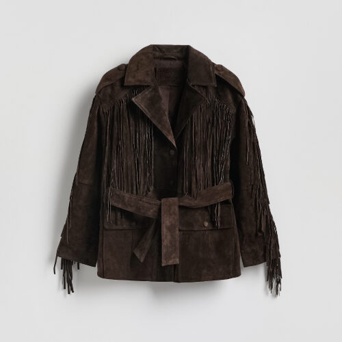 Brown Suede Fringe Jacket | Oxford Street